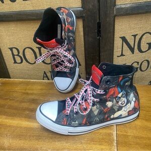 Converse Unisex Harley Quinn High Tops, Men’s 6, Women’s 8